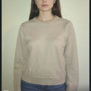 Jenni Kayne Beige Crew Neck Sweater